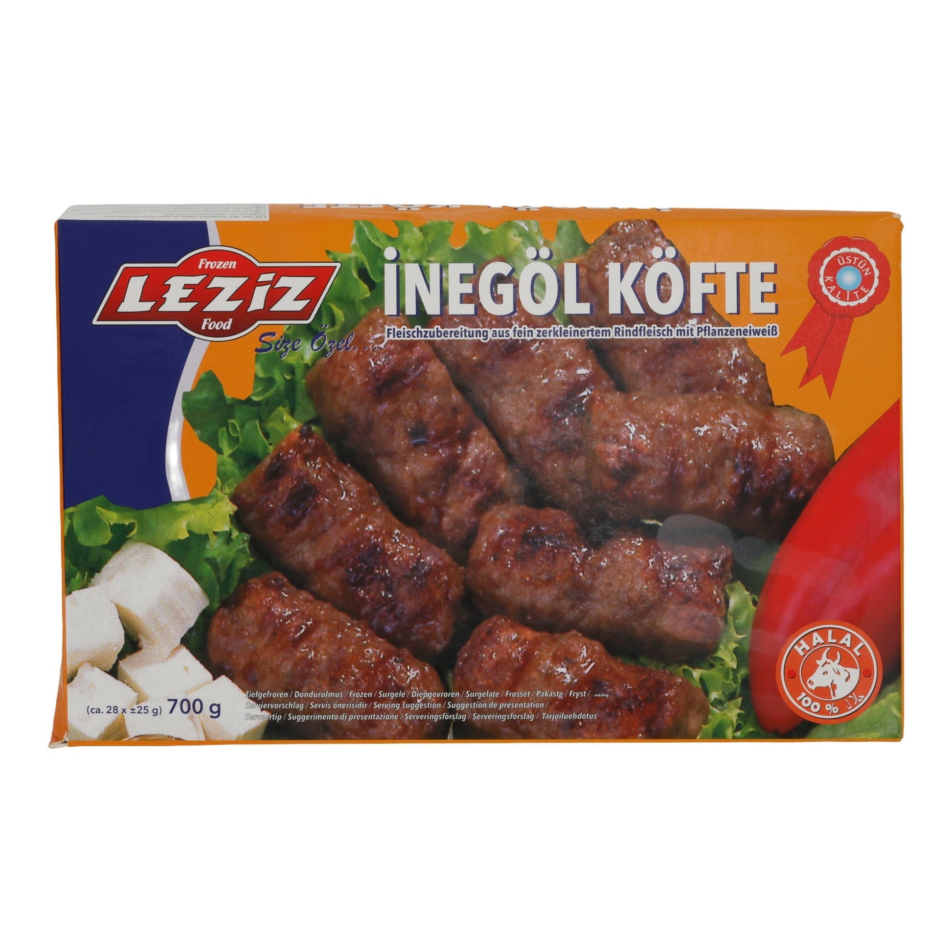 Köfte Leziz | İnegöl Köfte | Würzig, mit Pflanzenprotein | 700 g LEZIZ
