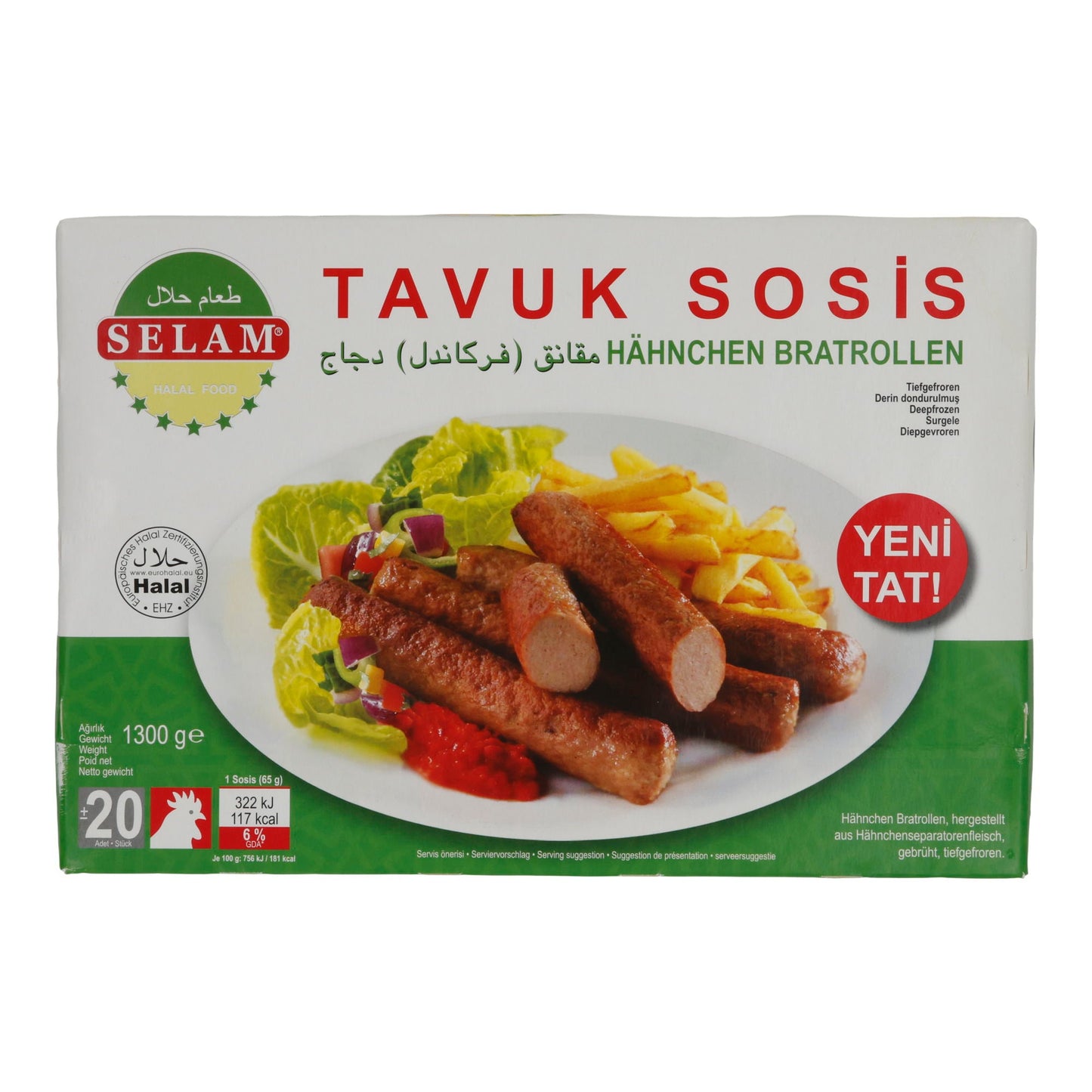 Köfte Selam | Akçaabat | Mini Rindfleischköfte, Halal, tiefgefroren | 600 g