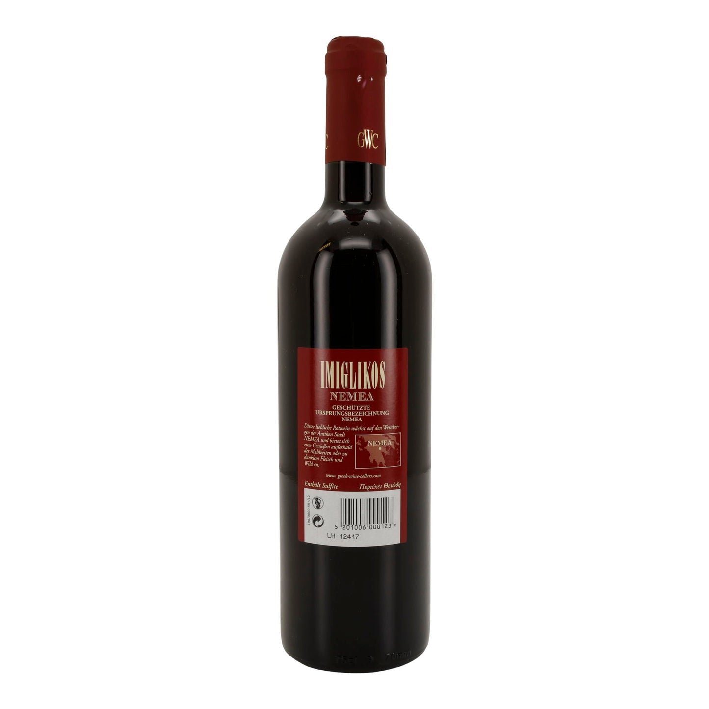 Kourtaki Imiglikos Rotwein | Geschützte Ursprungsbezeichnung Nemea | 12 % vol | 750 ml