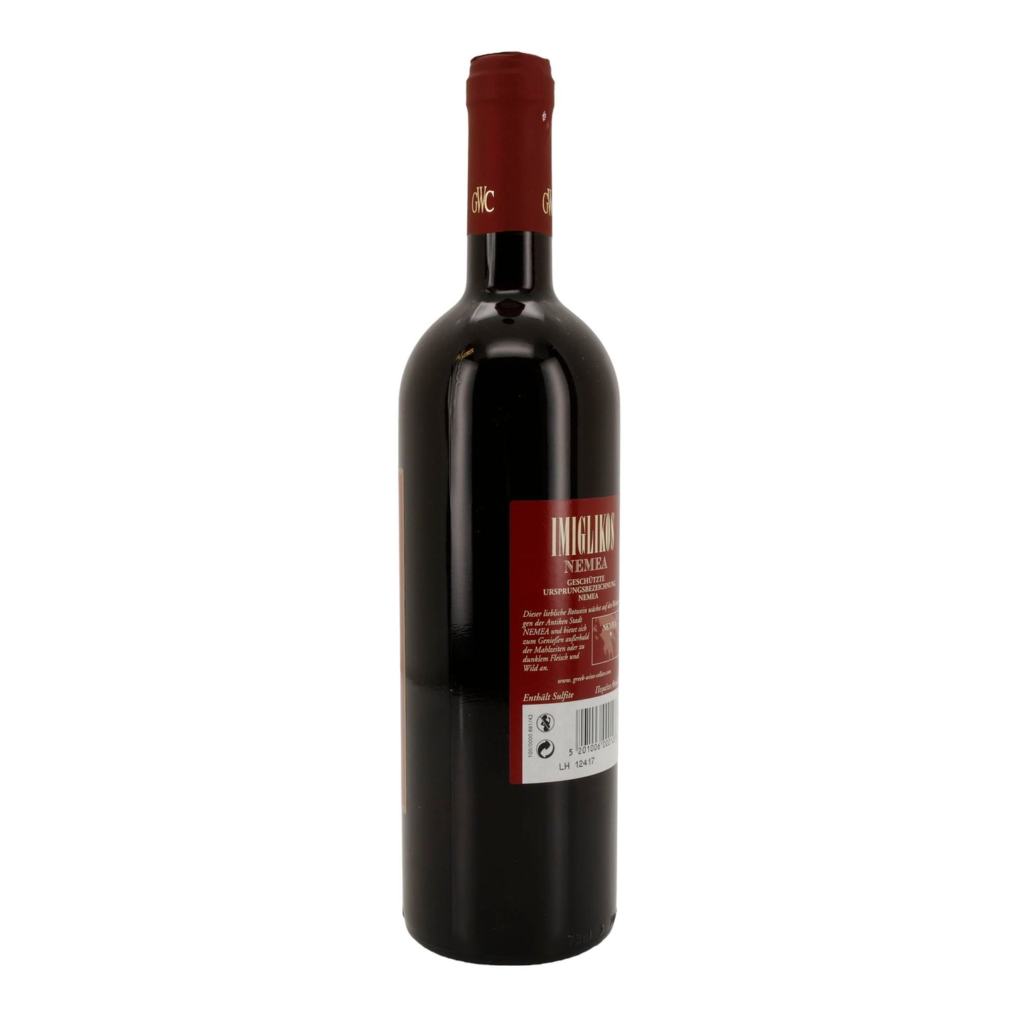 Kourtaki Imiglikos Rotwein | Geschützte Ursprungsbezeichnung Nemea | 12 % vol | 750 ml