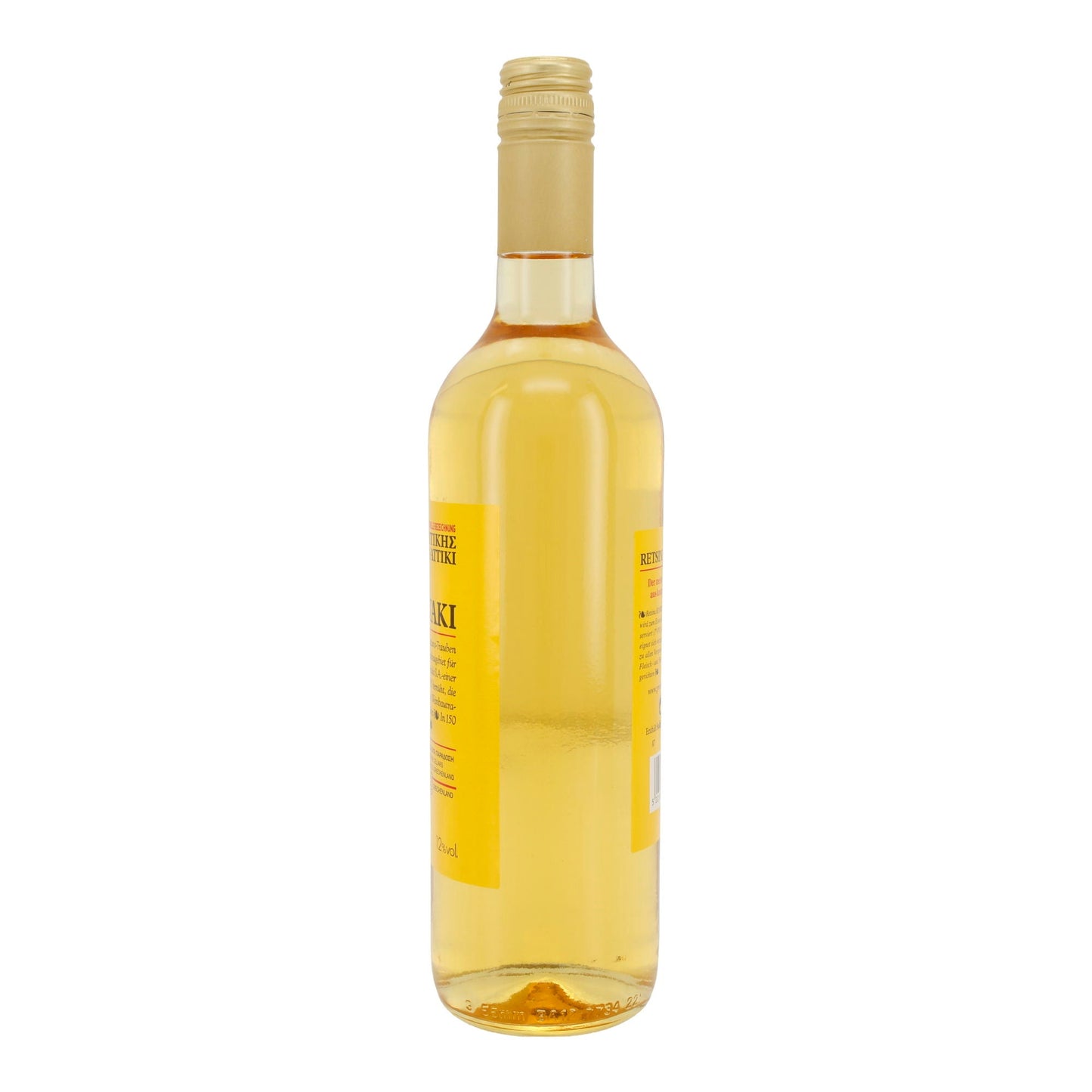 Kourtaki Retsina Weißwein | Traditioneller griechischer Harzwein aus Attiki | 12 % vol | 750 ml