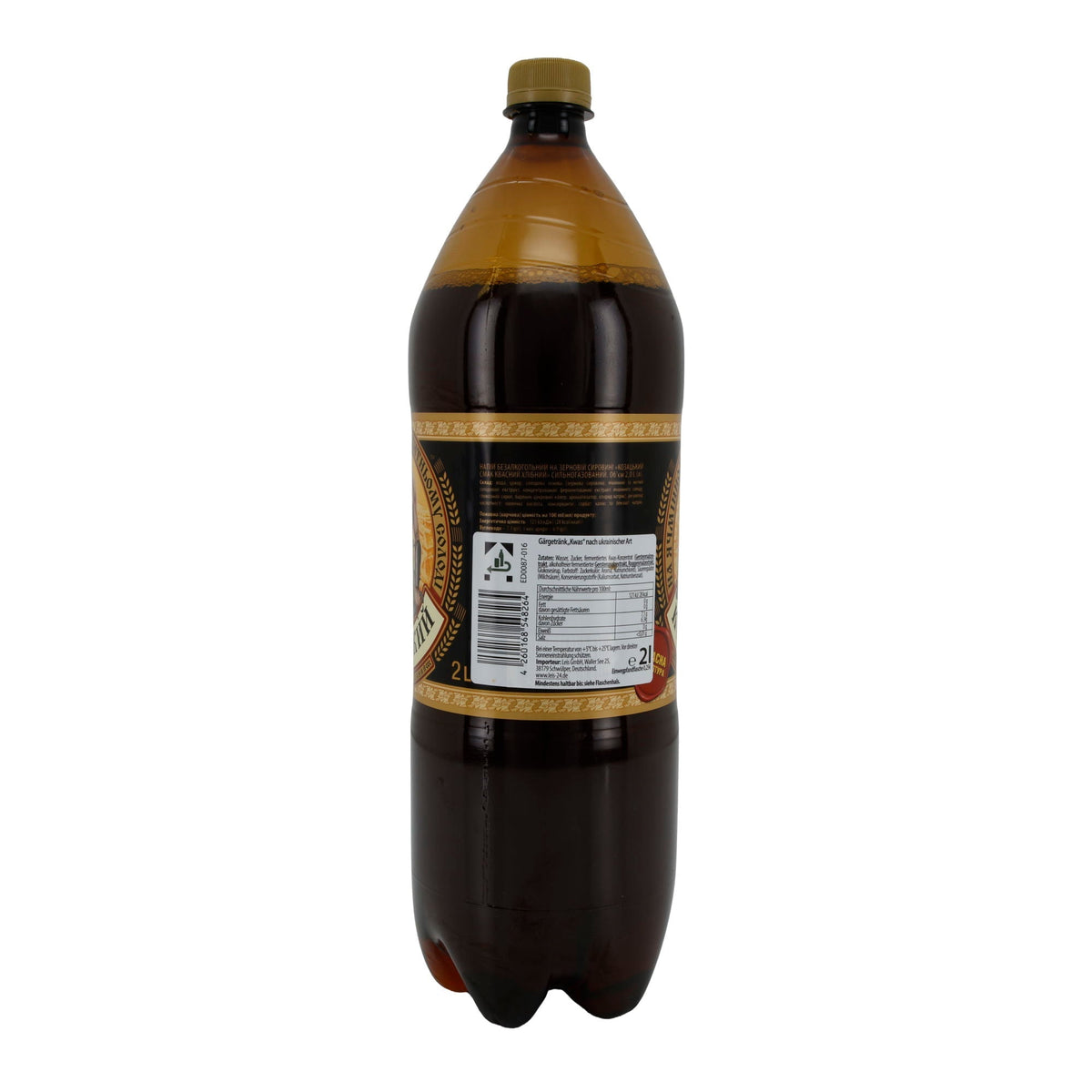 Козацкий Kwas | traditionelles Gärgetränk mit Malz | 2 L PET-Flasche UA