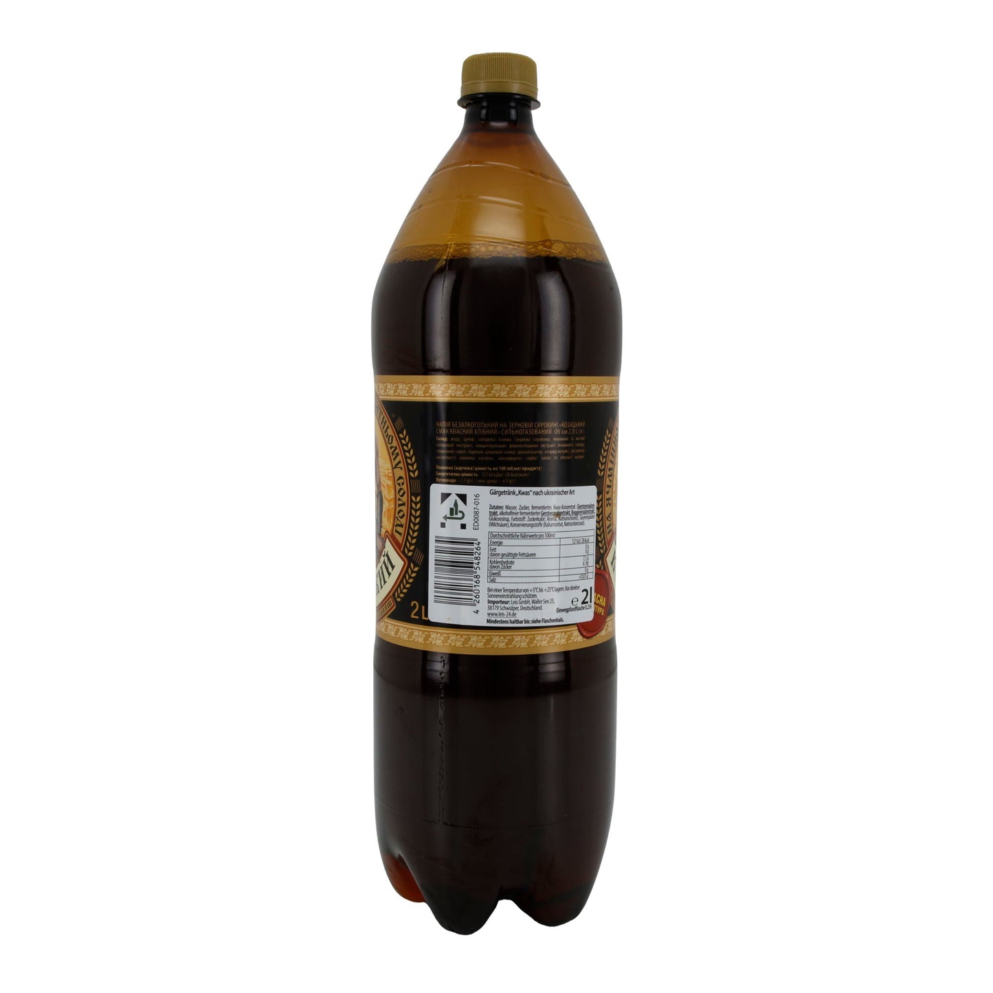 Козацкий Kwas | traditionelles Gärgetränk mit Malz | 2 L PET-Flasche