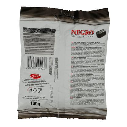 Caramelle alle erbe Pionir | Caramelle per la tosse Negro | Con mentolo | 100 g