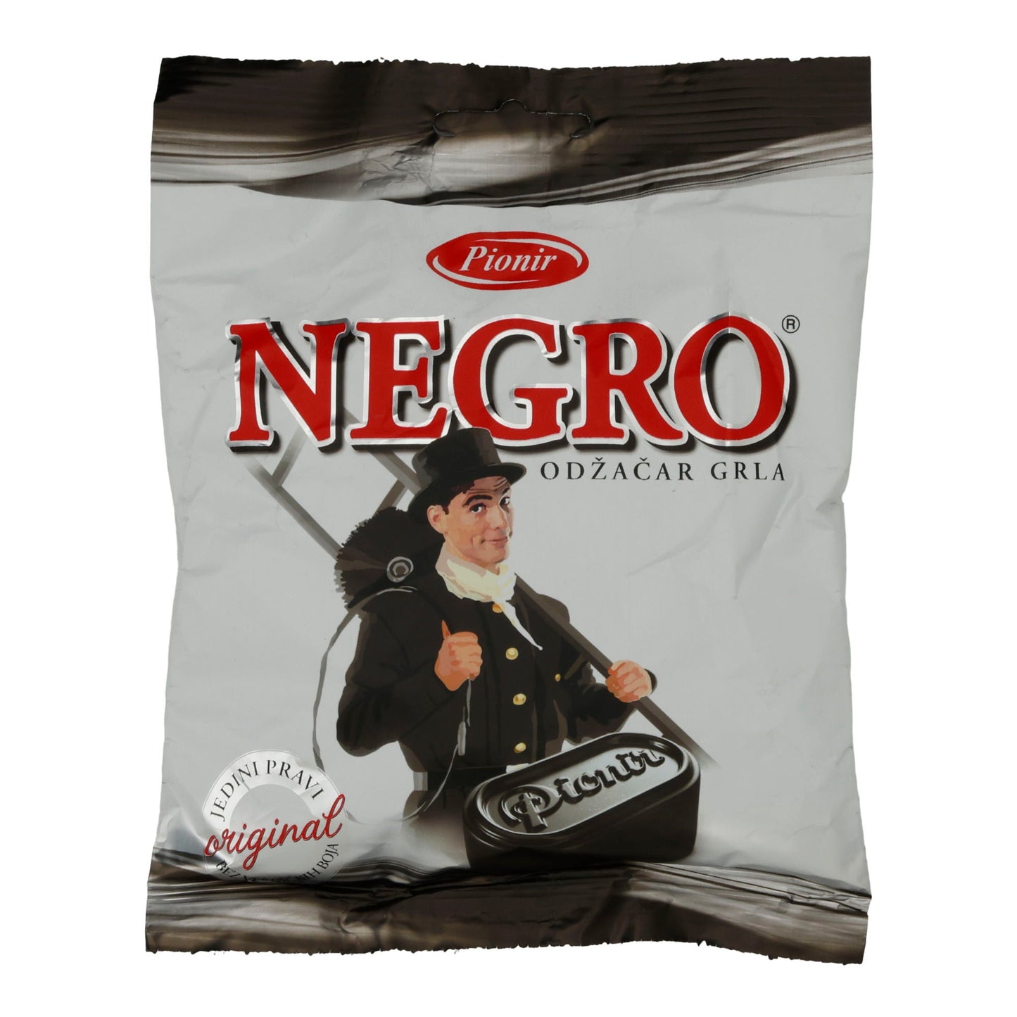 Caramelle alle erbe Pionir | Caramelle per la tosse Negro | Con mentolo | 100 g