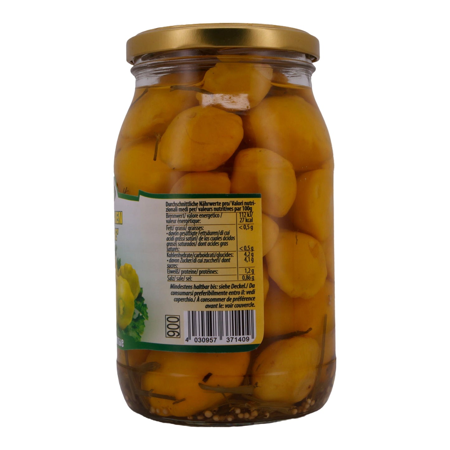 Zakouska de citrouilles | Patissonen Zolotije | Marinées | 860g