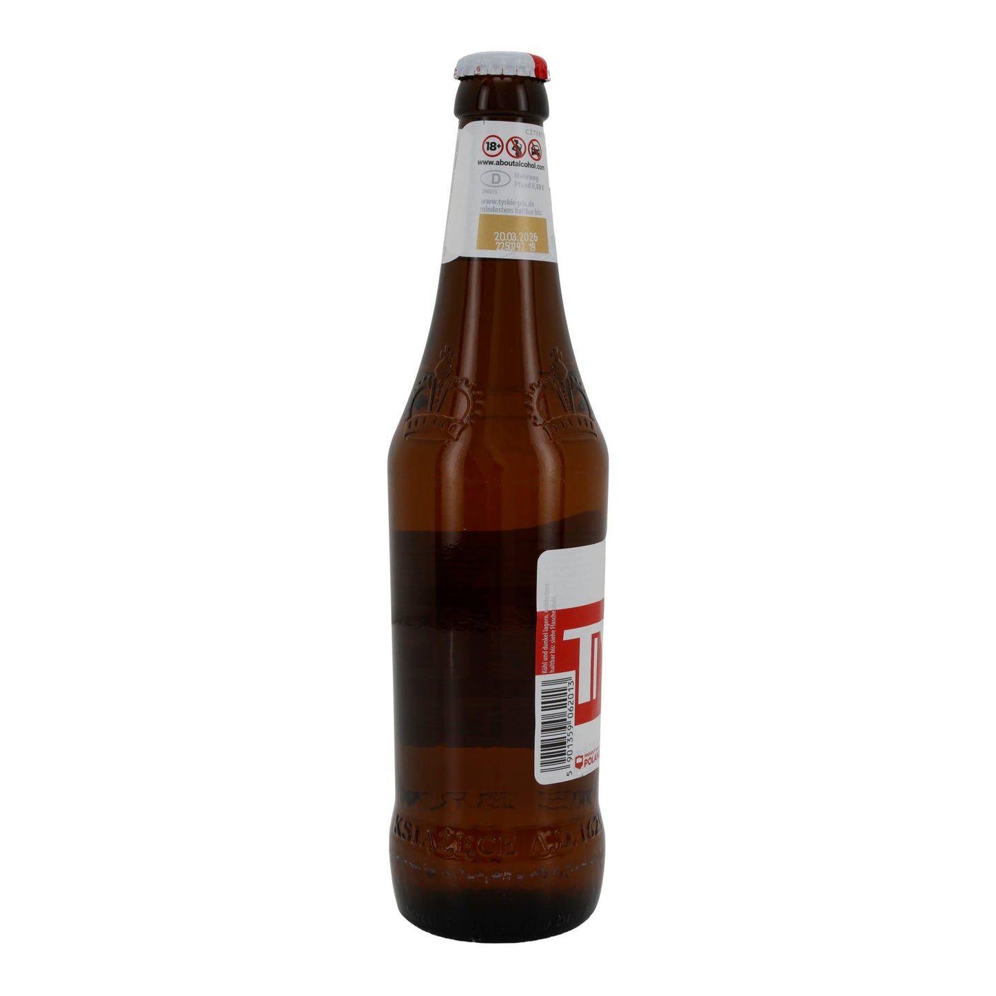 Lagerbier Tyskie Gronie | Bevanda | Birra polacca | Bottiglia da 500 ml