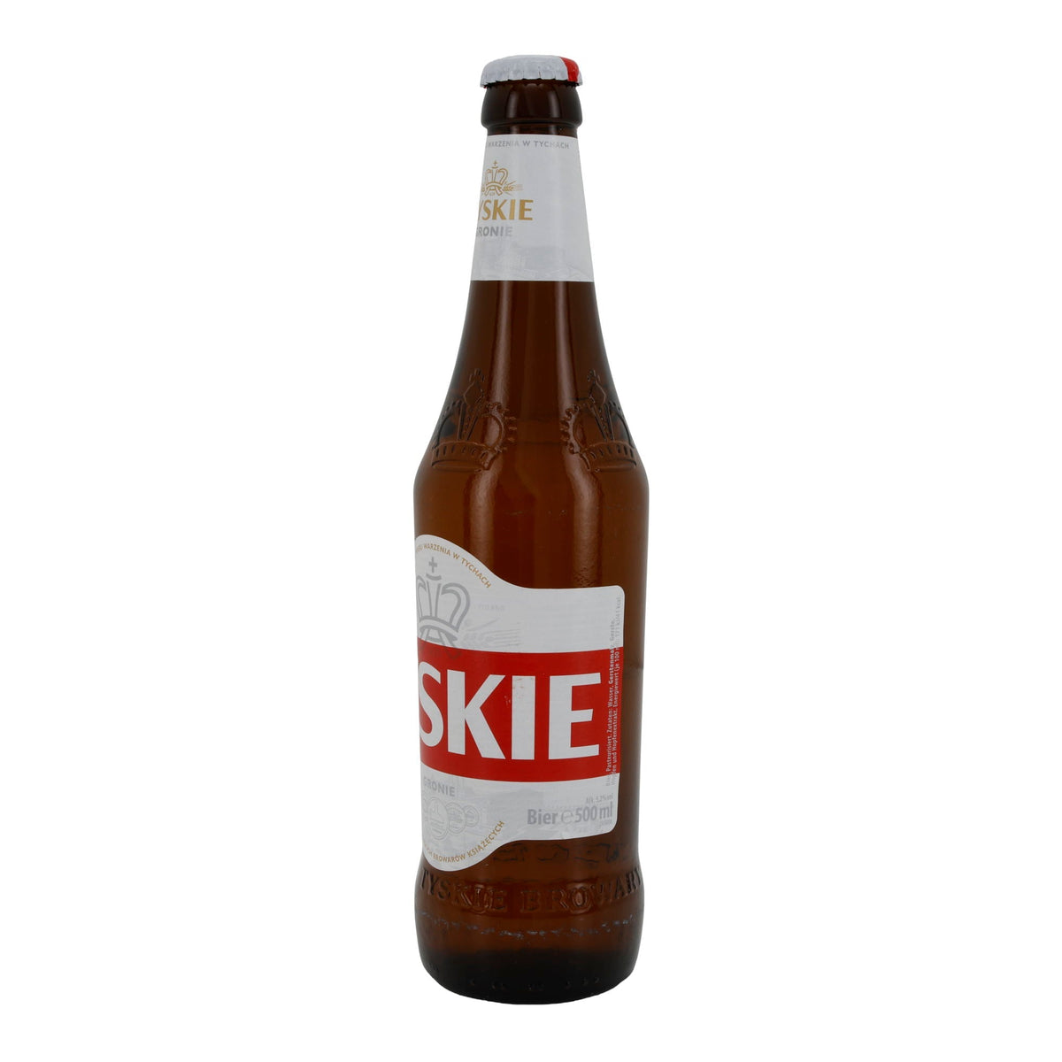 Lagerbier Tyskie Gronie | Getränk | Polnisches Bier | 500 ml Flasche Tyskie Gronie