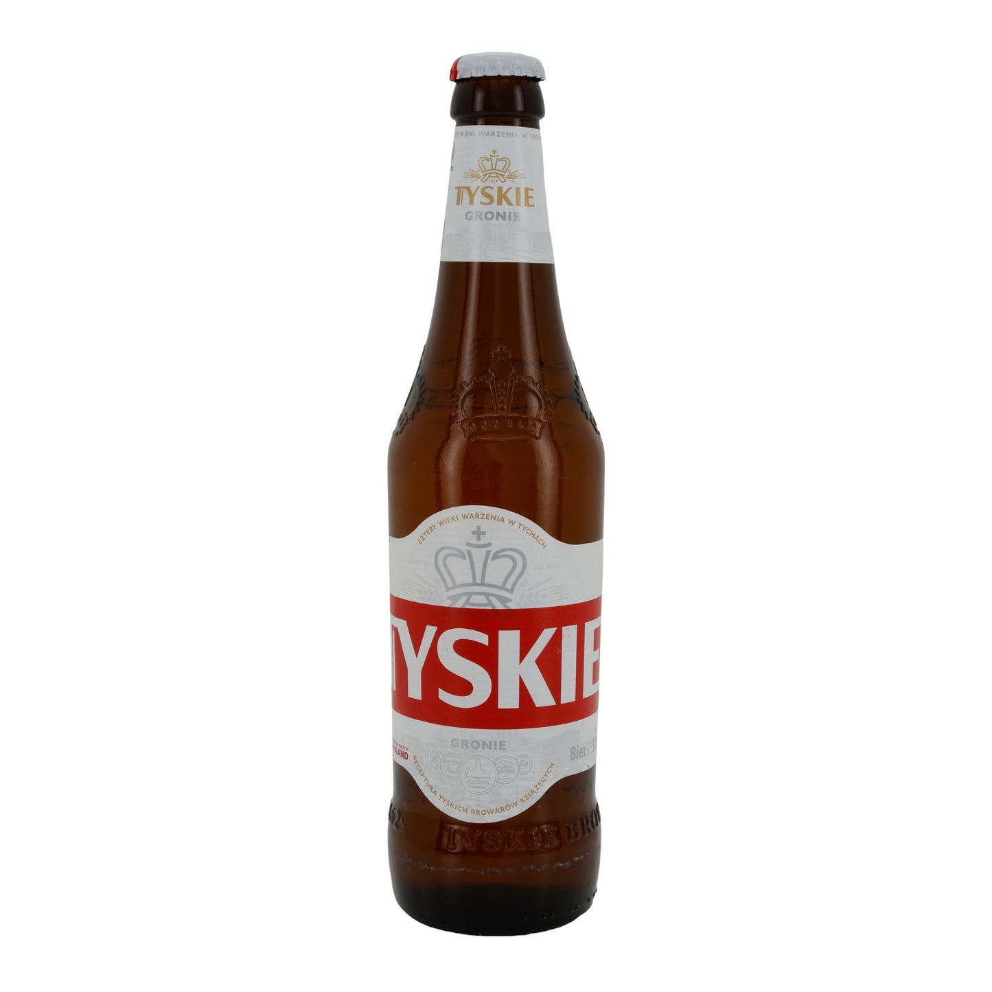 Lagerbier Tyskie Gronie | Bevanda | Birra polacca | Bottiglia da 500 ml