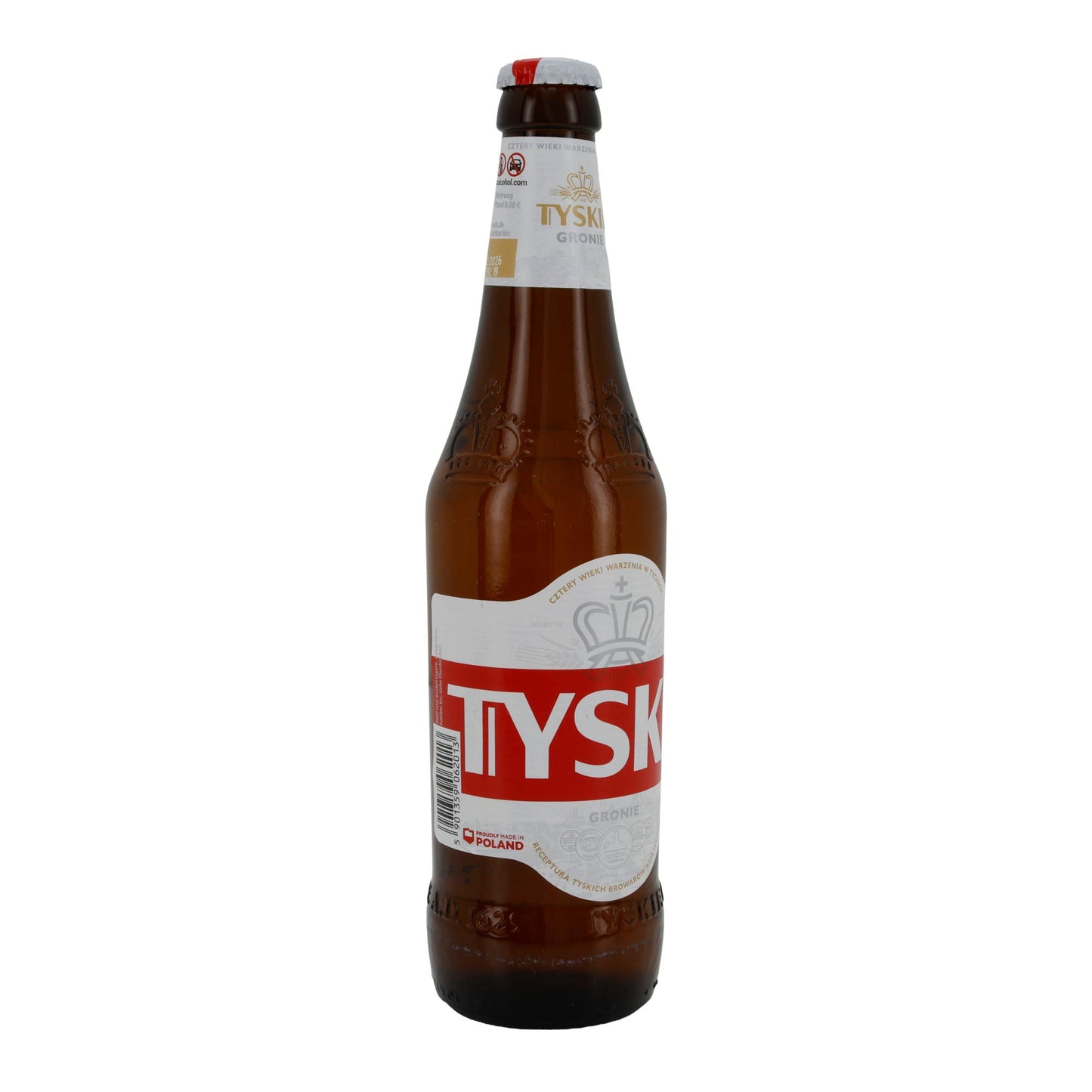 Lagerbier Tyskie Gronie | Bevanda | Birra polacca | Bottiglia da 500 ml