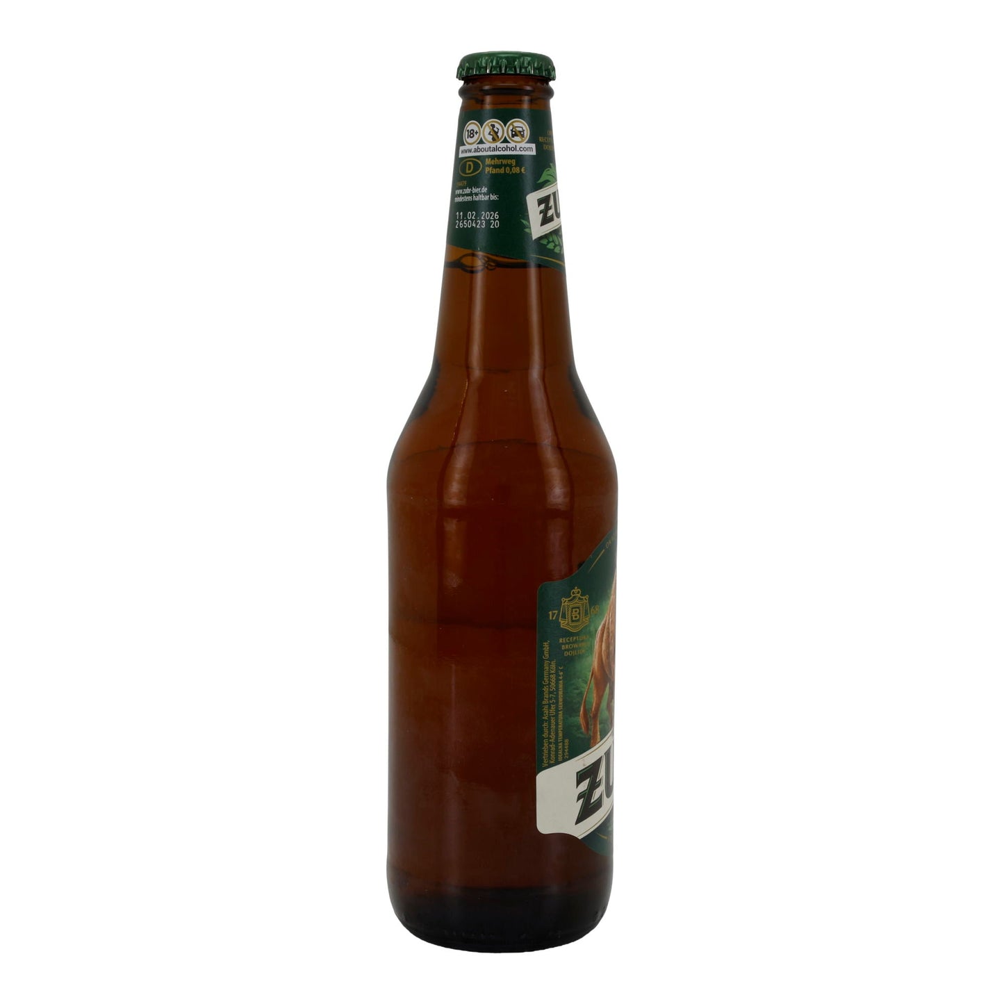 Lagerbier Żubr | Birra polacca | con motivo bisonte | bottiglia da 500 ml