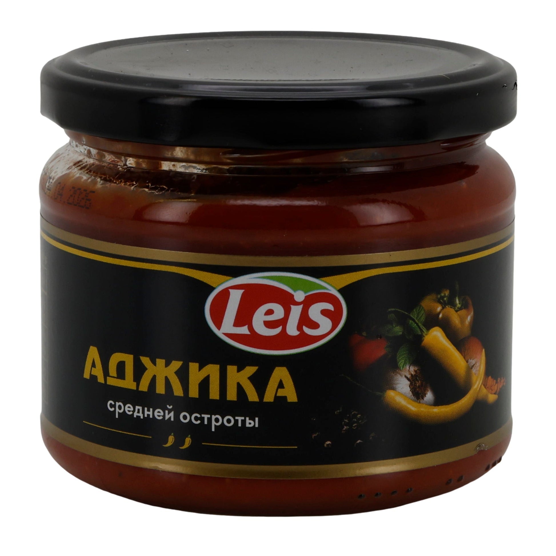 Leis Adjika | mittelscharfe Würzsauce | mit Paprika & Tomaten | 300 g LEIS