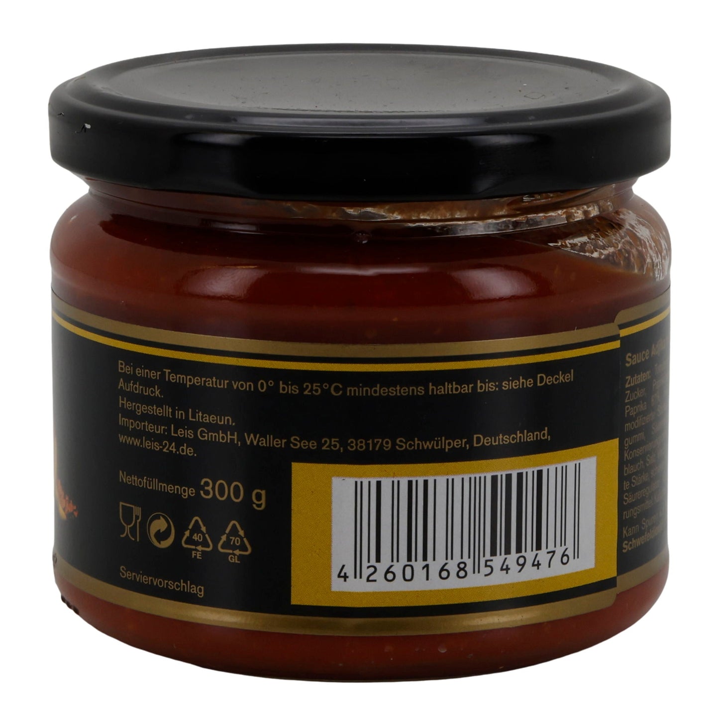 Leis Adjika | mittelscharfe Würzsauce | mit Paprika & Tomaten | 300 g