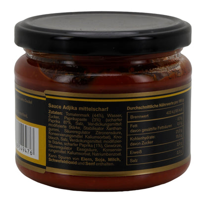 Leis Adjika | mittelscharfe Würzsauce | mit Paprika & Tomaten | 300 g LEIS