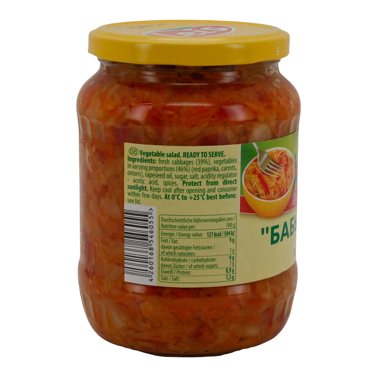 Leis „Babye Leto“ Gemüsesalat | Tafelfertig | Mit Weißkohl, Paprika & Karotten | 680 g