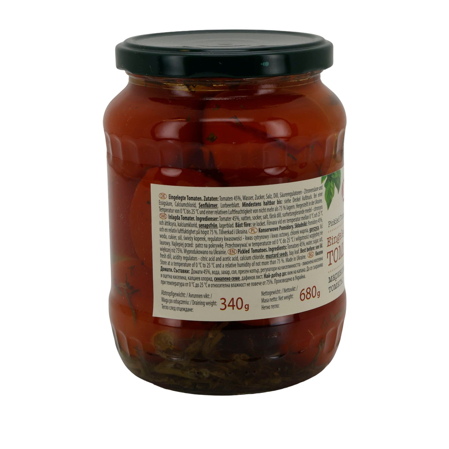 Leis | Eingelegte Tomaten | in Aufguss mit Dill & Gewürzen | 680 g