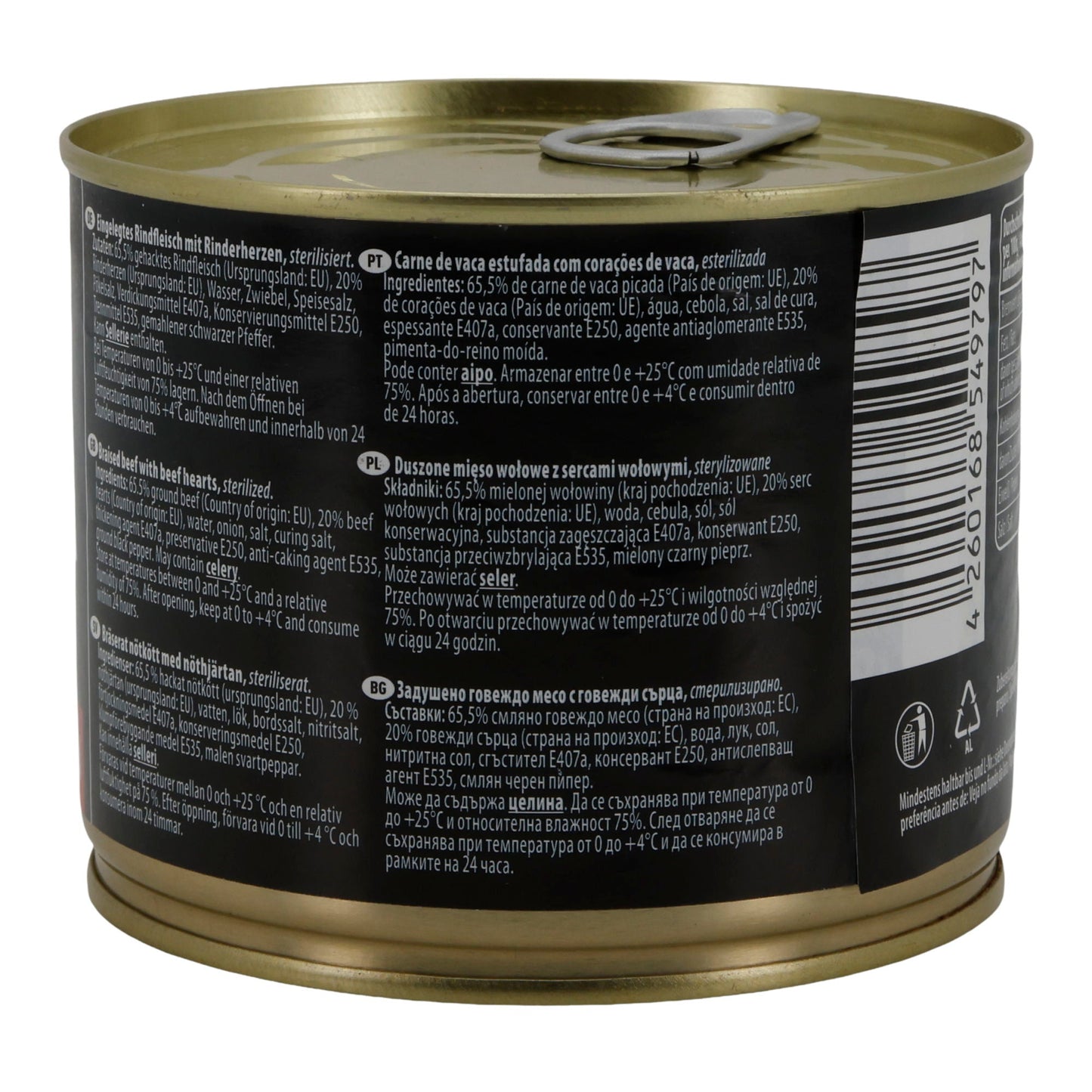 Leis Eingelegtes Rindfleisch mit Rinderherzen | 85 % Fleischanteil | 525 g