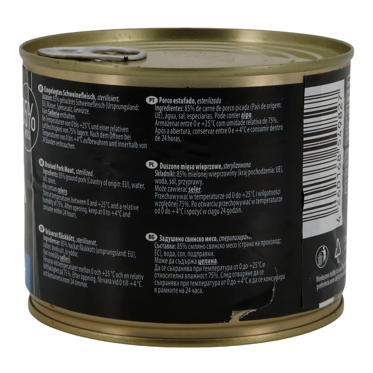 Leis Eingelegtes Schweinefleisch | 85 % Fleischanteil | 525 g