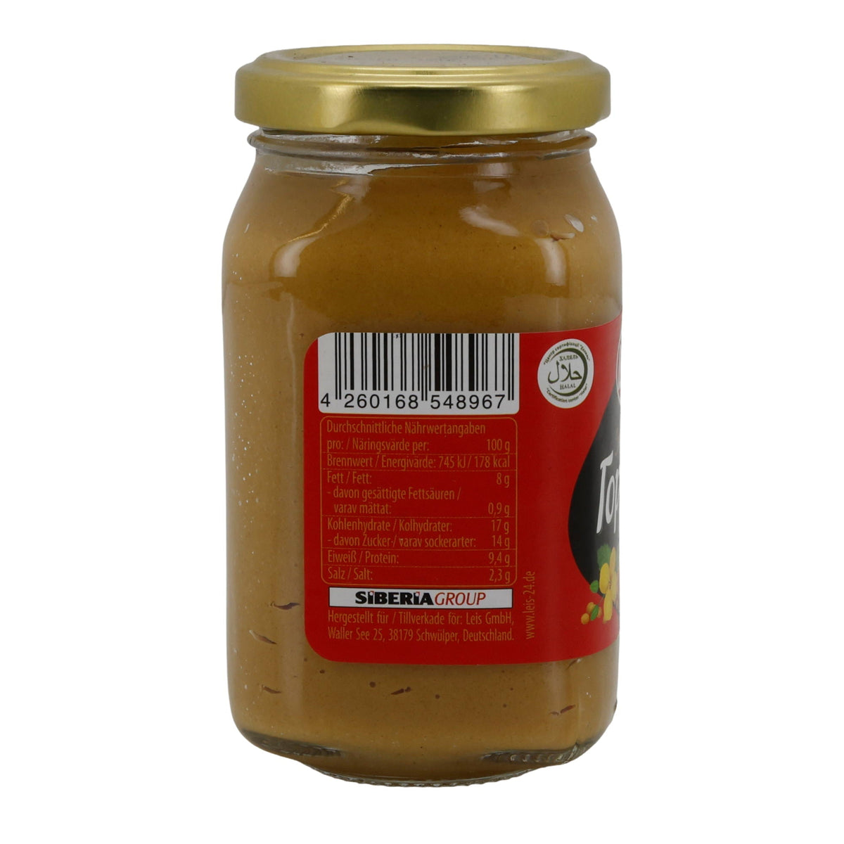 Leis | Senf extra scharf | Würzig-pikanter Tafelsenf im Glas | 210 g LEIS