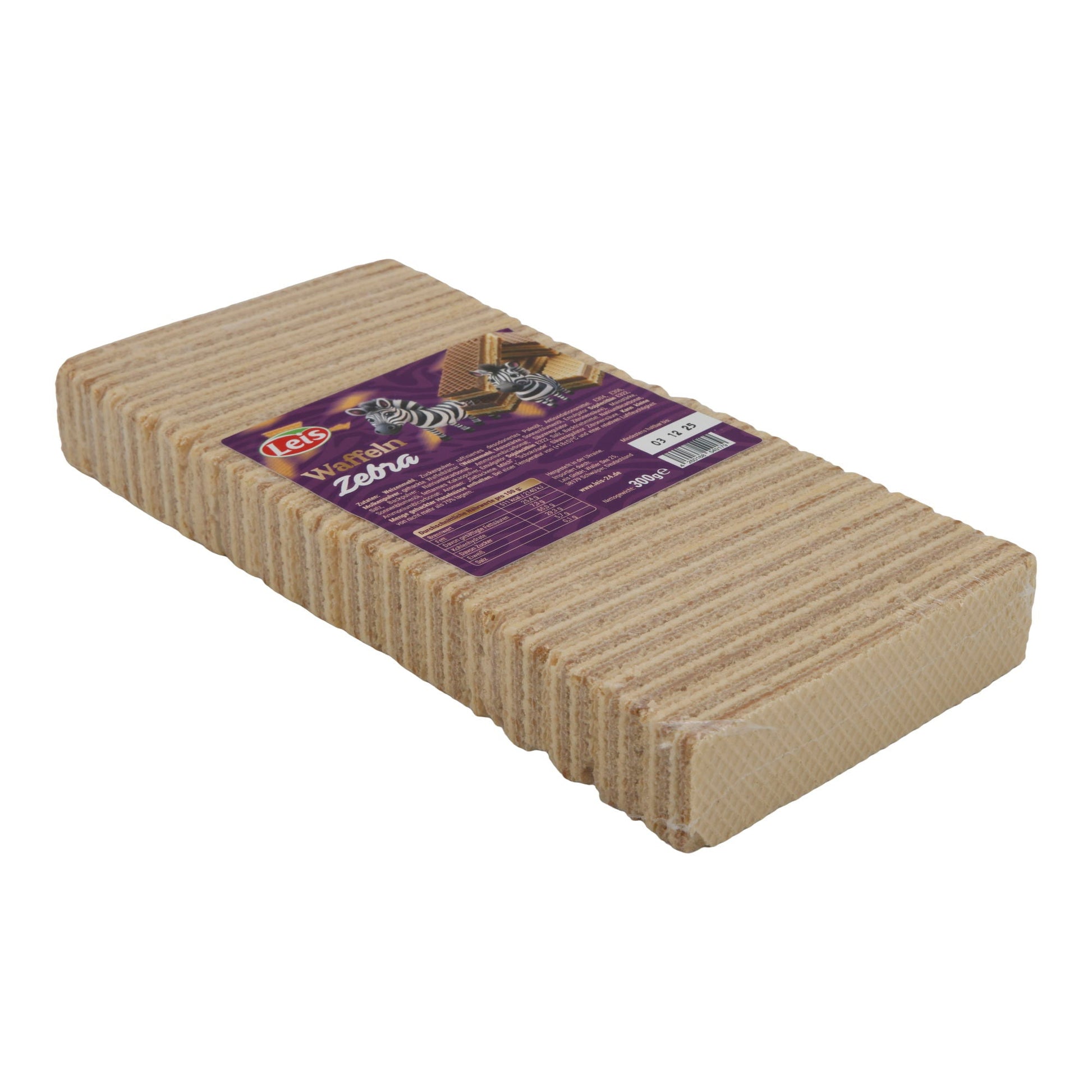 Leis Waffeln Zebra | Knusperwaffeln mit Cremefüllung | 300 g | - Taste Your World