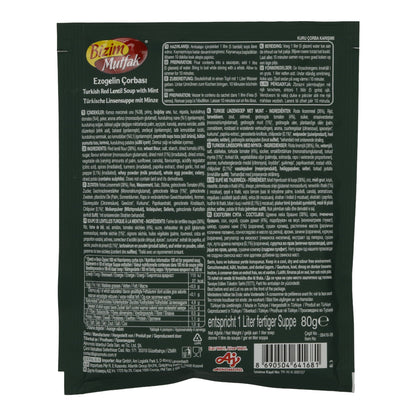 Zuppa di lenticchie Bizim Mutfak | Zuppa Ezogelin | Turca, con menta | 80 g