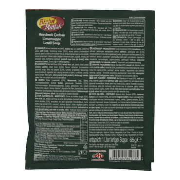 Linsensuppe Bizim Mutfak | Mercimek Çorbası | Aromatisch, fein gewürzt | 65 g - Taste Your World