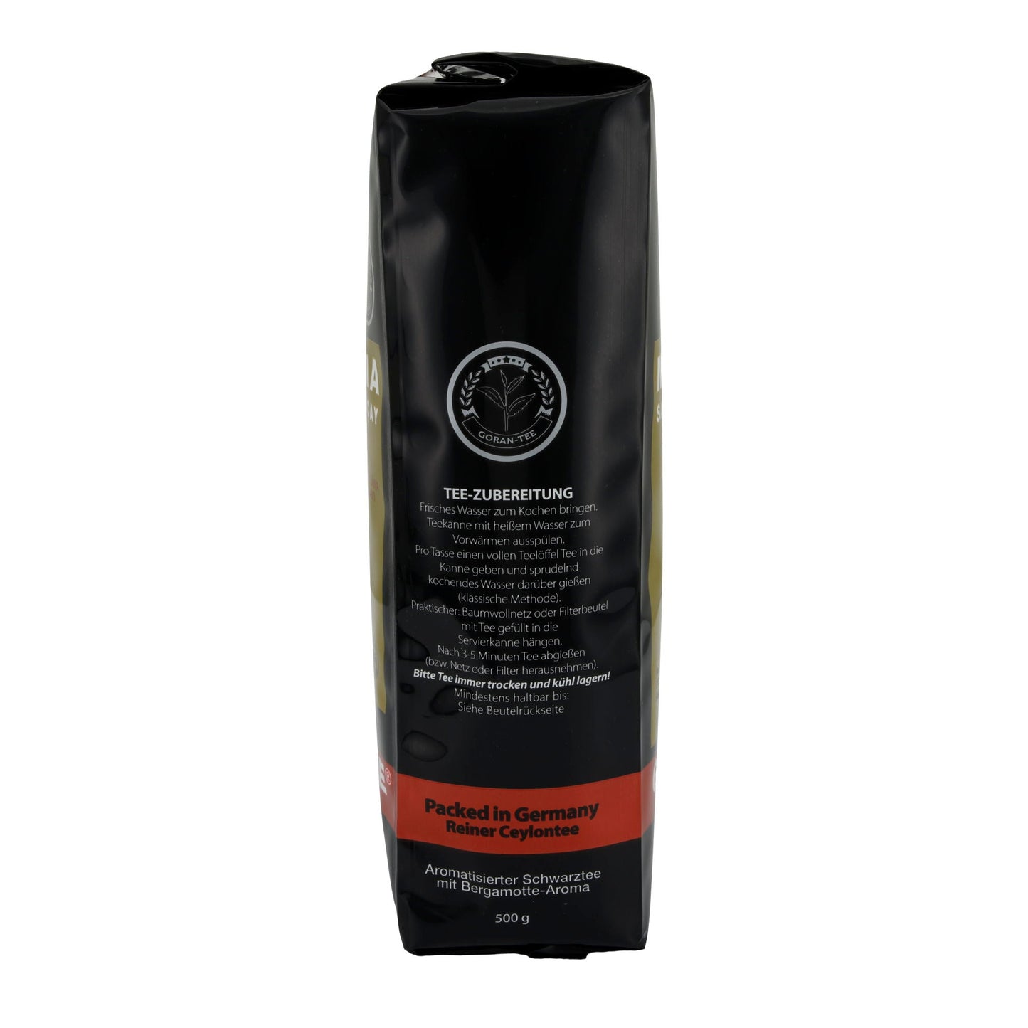 Luxus Tee GORAN | Miscela di tè premium | Tè nero, aromi selezionati | Confezione da 500 g