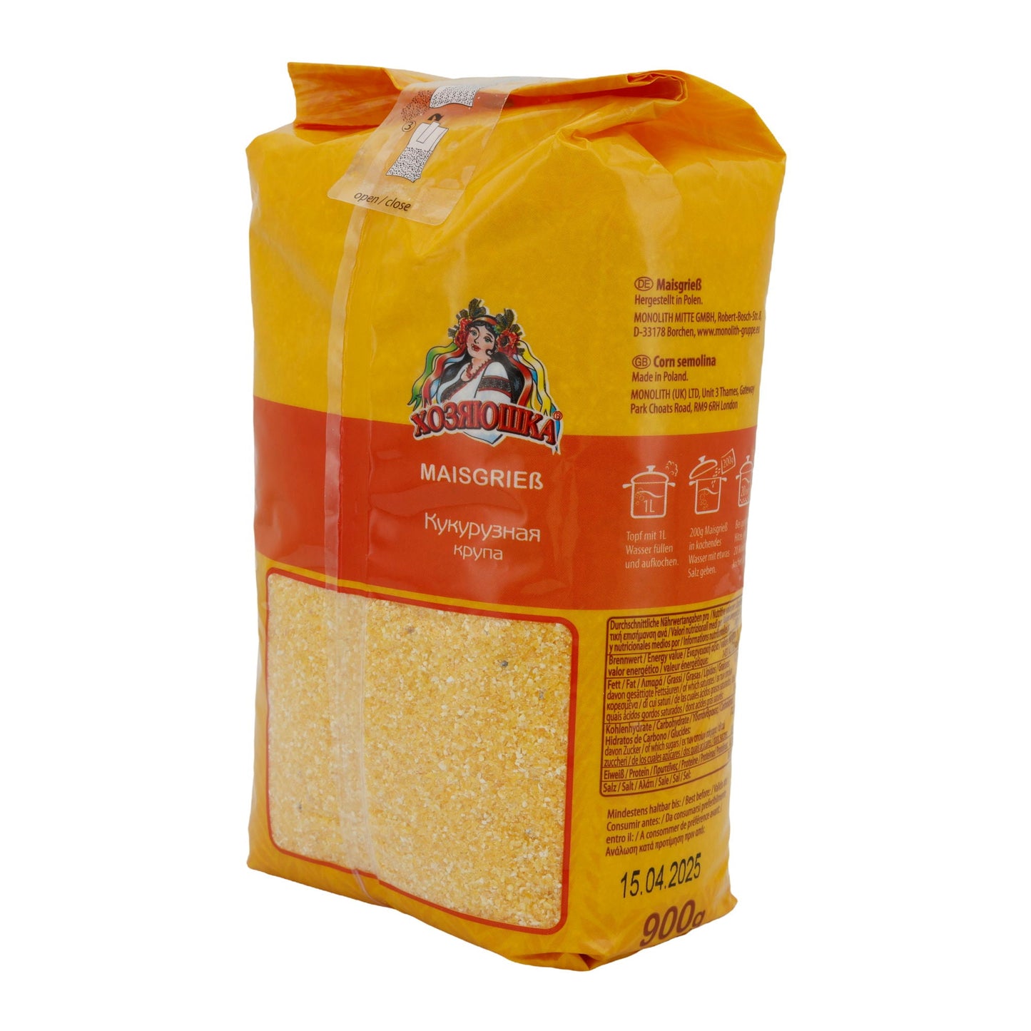 Semola di mais Premium | Scelta perfetta | Per piatti vari e gustosi | 900 g