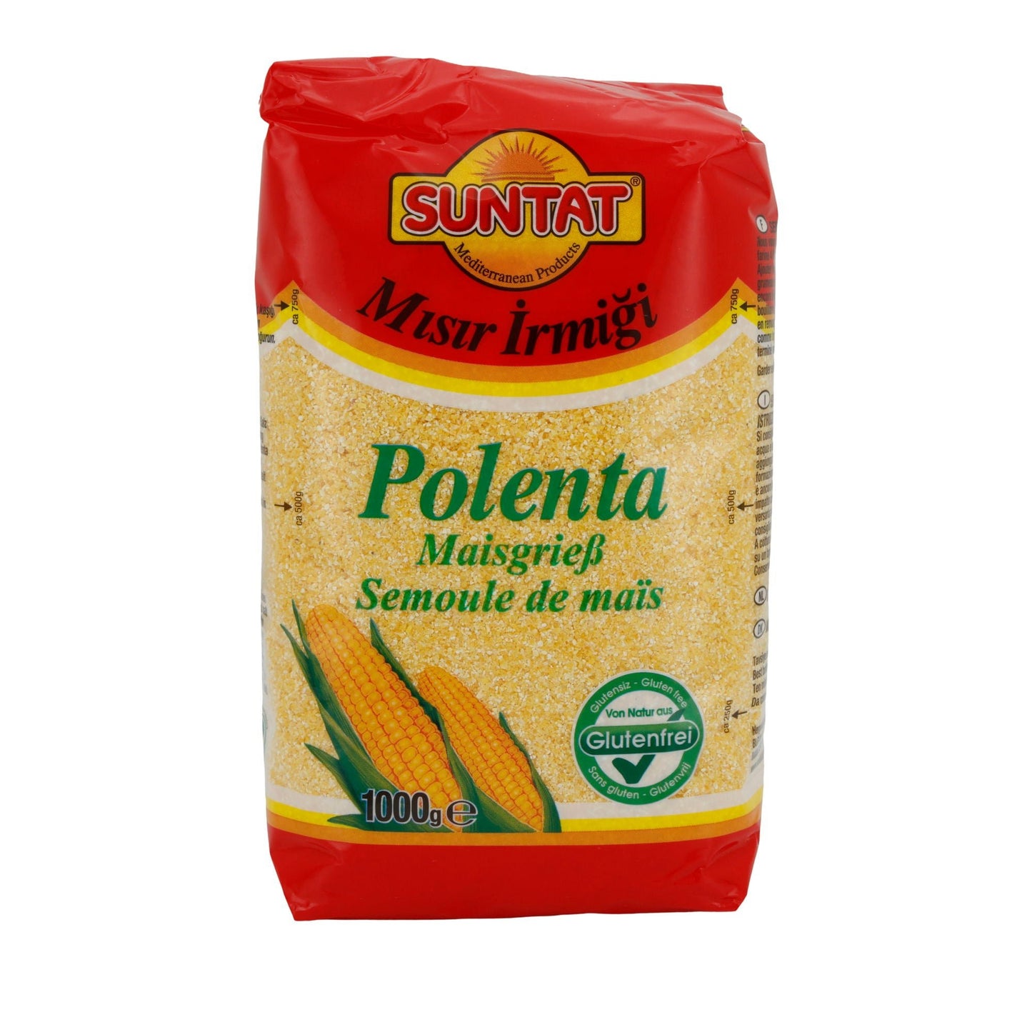 Semola di mais Suntat | Polenta | Senza glutine, tradizionale & creativa | 1 kg