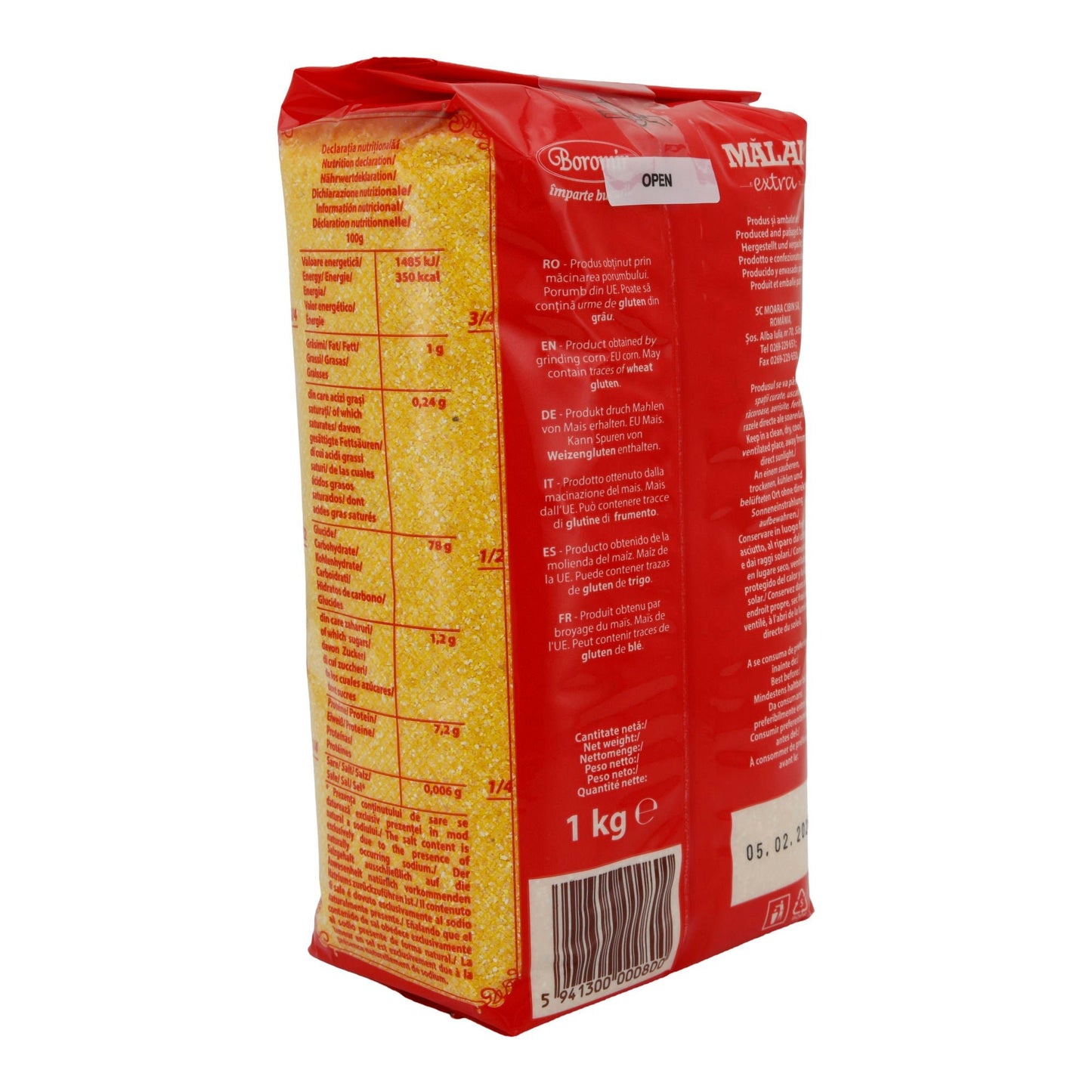 Farina di mais Boromir Mălai Extra | Tradizionale per polenta e altro | 1 kg