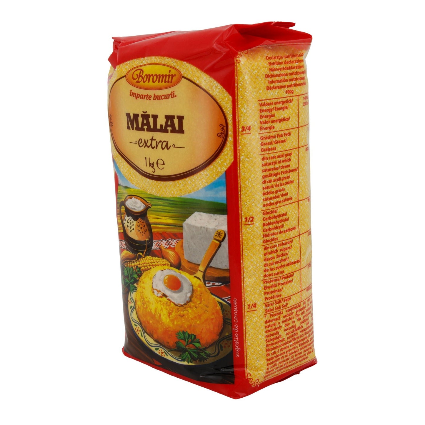 Farina di mais Boromir Mălai Extra | Tradizionale per polenta e altro | 1 kg