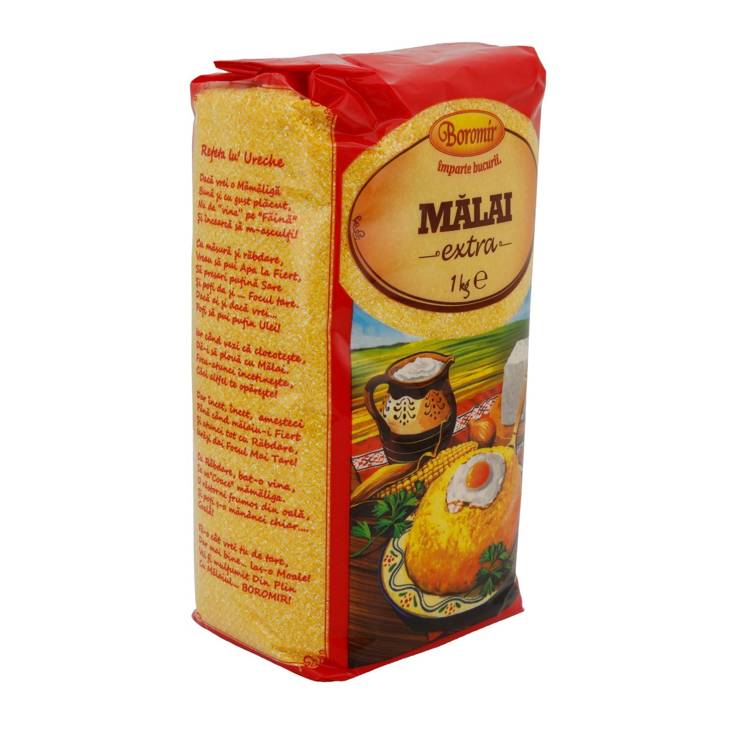 Farina di mais Boromir Mălai Extra | Tradizionale per polenta e altro | 1 kg