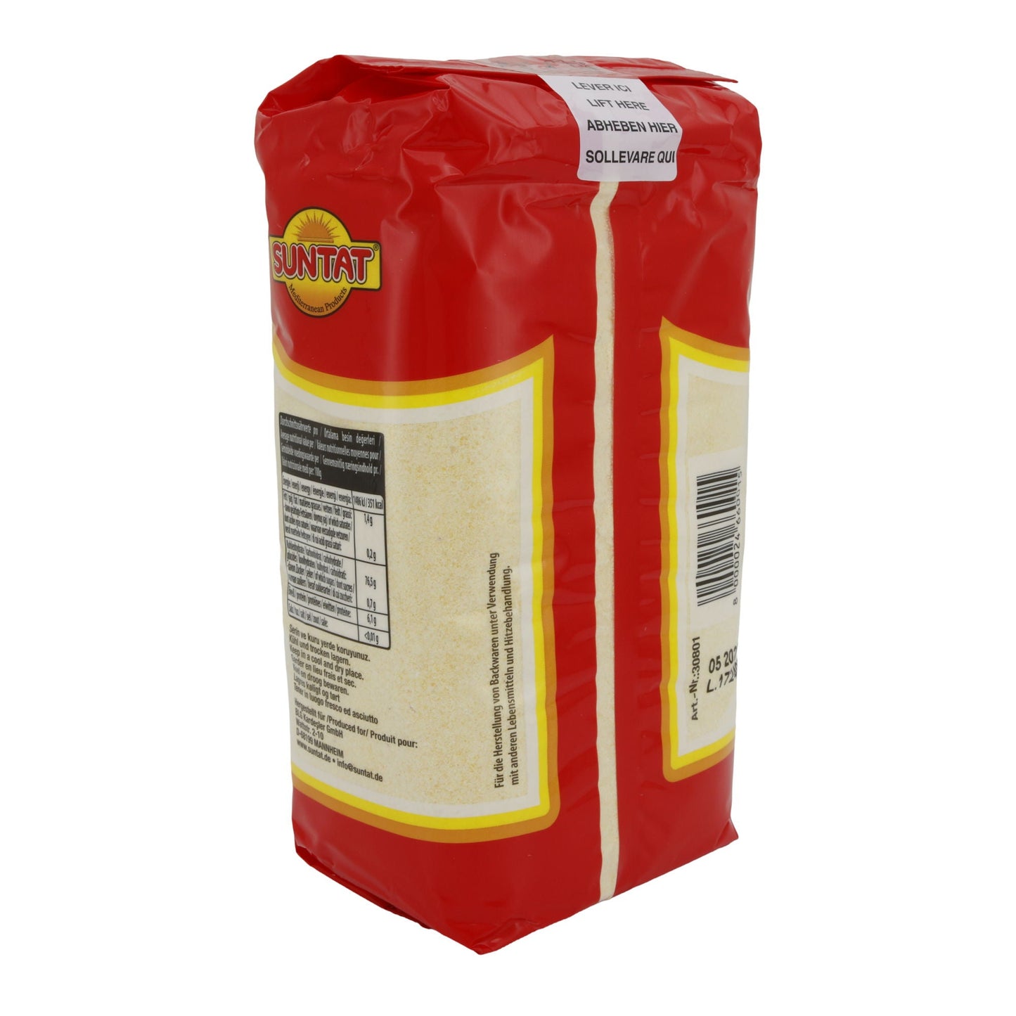 Maismeel Suntat | Glutenvrij | Voor recepten & bakken | 1 kg