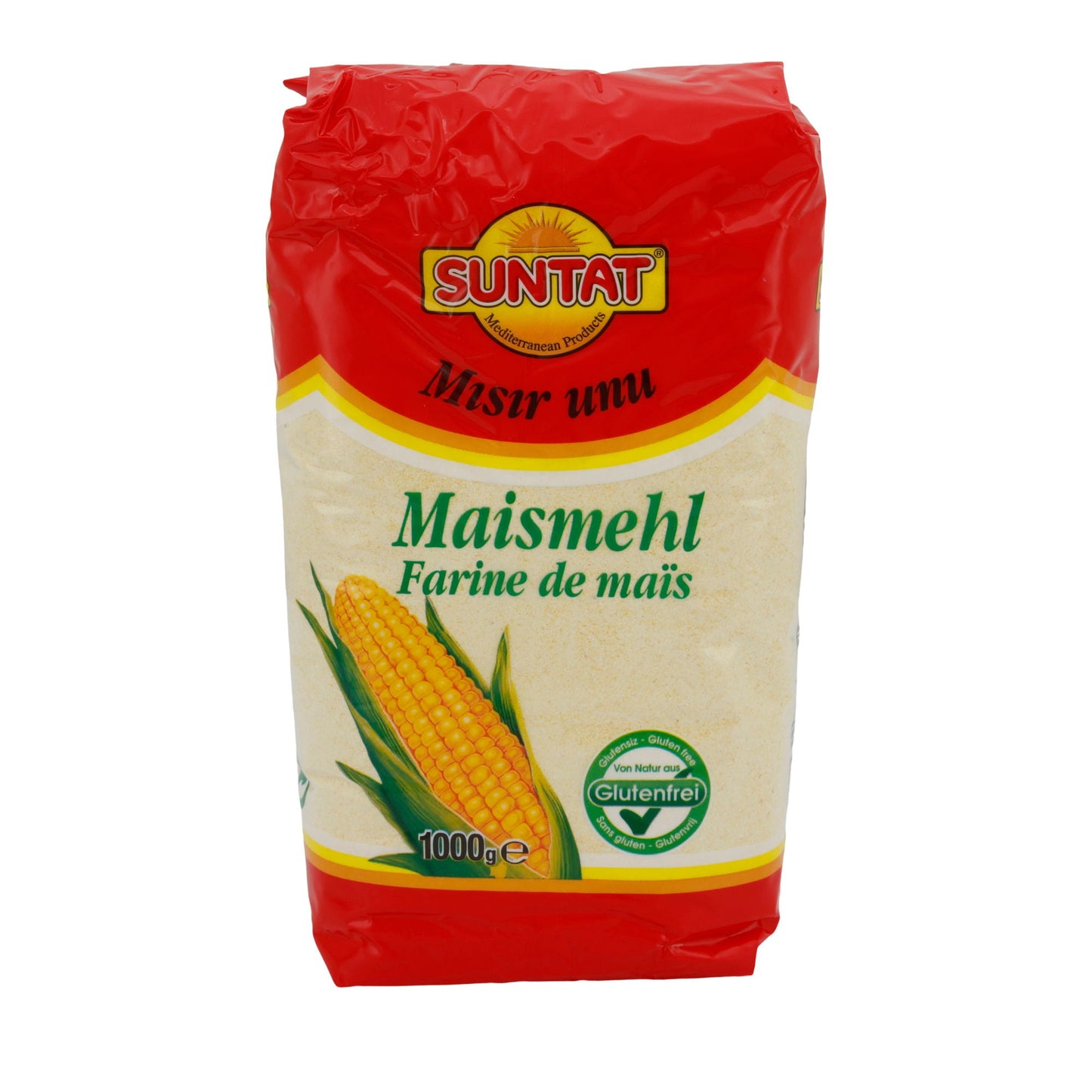 Maismeel Suntat | Glutenvrij | Voor recepten & bakken | 1 kg