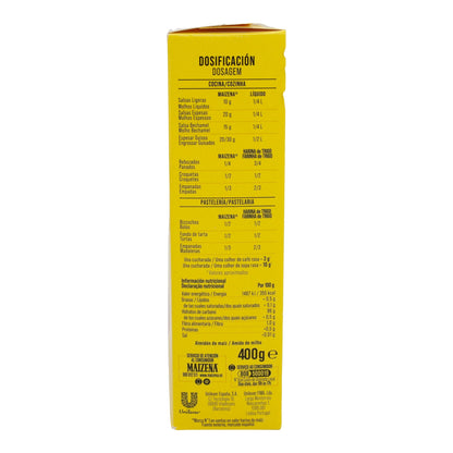 Maïszetmeel Maizena | Glutenvrije allesdoelzetmeel voor keuken en bakkerij | 400 g