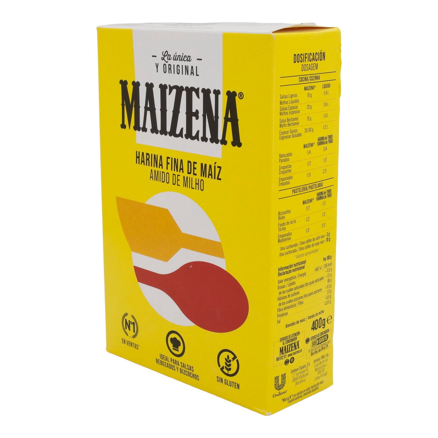 Maïszetmeel Maizena | Glutenvrije allesdoelzetmeel voor keuken en bakkerij | 400 g