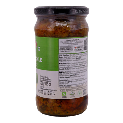 Mango Pickle Shan | Pittig | Ingelegde mango voor authentieke Indiase gerechten | 300 g