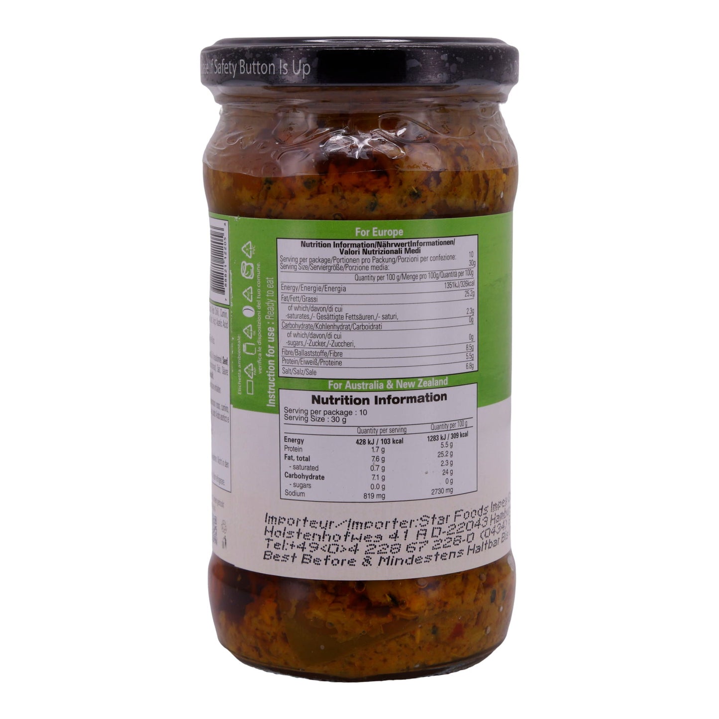 Mango Pickle Shan | Pittig | Ingelegde mango voor authentieke Indiase gerechten | 300 g