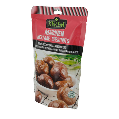 Maronen Kerem | Kastanien | Geröstet, geschält & gezuckert | 125g KEREM