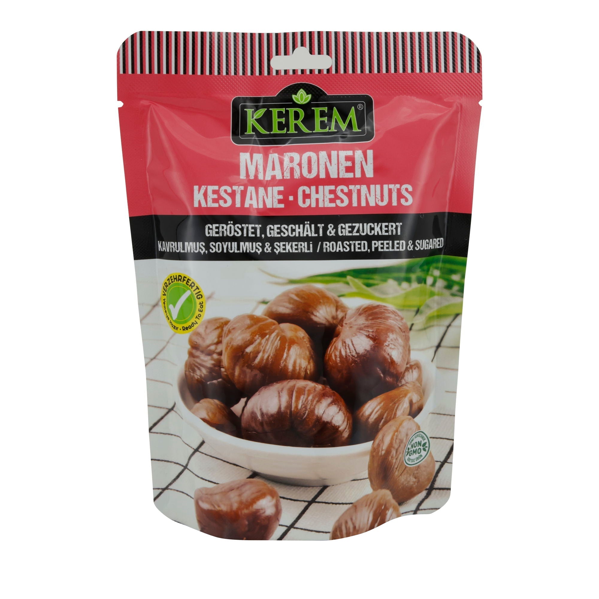 Maronen Kerem | Kastanien | Geröstet, geschält & gezuckert | 125g KEREM