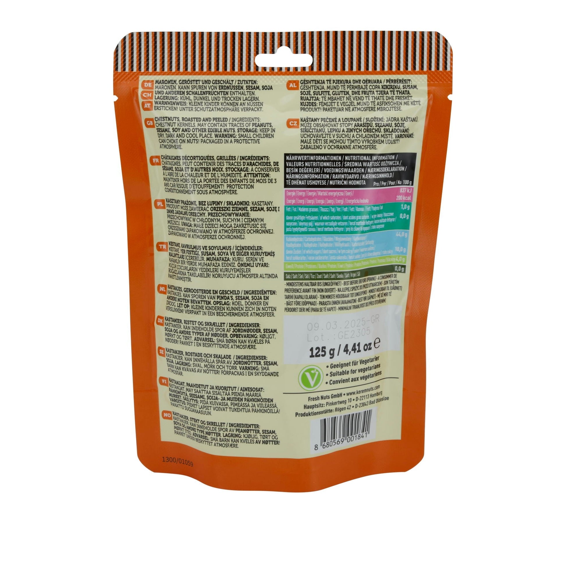 Maronen Kerem | Nuss | Geröstet und geschält | 125g KEREM