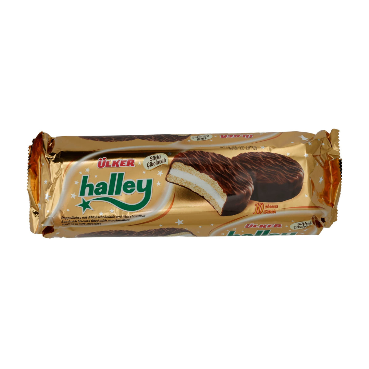 Marshmallow-Sandwichkekse Ülker | Süßware | Halley, Mit Milchschokolade, 10er Pack | 500g UELKER