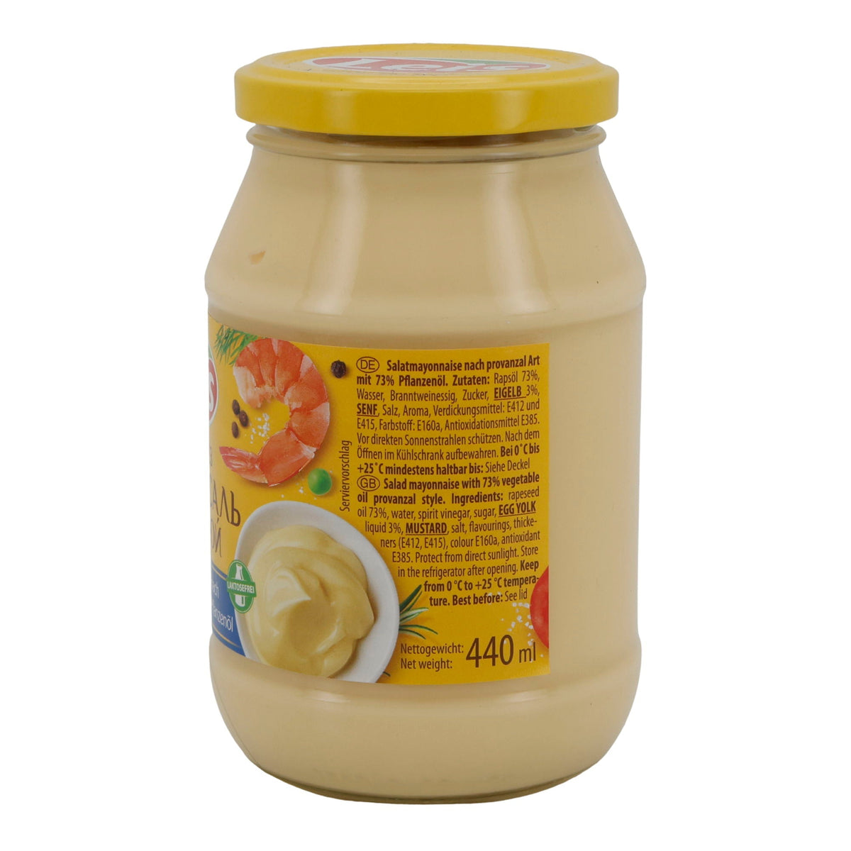Mayonnaise | Leis Zolotoy | Provanzal Art | 440 ml | 73 % Rapsöl | laktosefrei LEIS