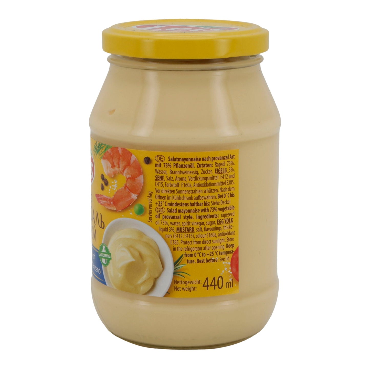 Mayonnaise | Leis Zolotoy | Provanzal Art | 440 ml | 73 % Rapsöl | laktosefrei LEIS