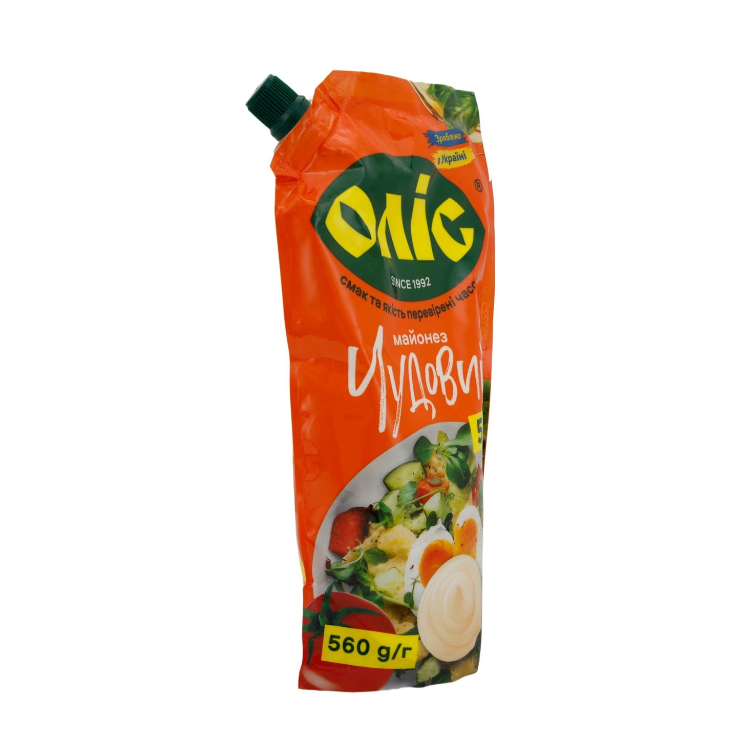 Mayonnaise Olic "Chudoviy" | 50 % Fett | Perfekter Geschmack für Salate und Speisen | 560 g | OLIS