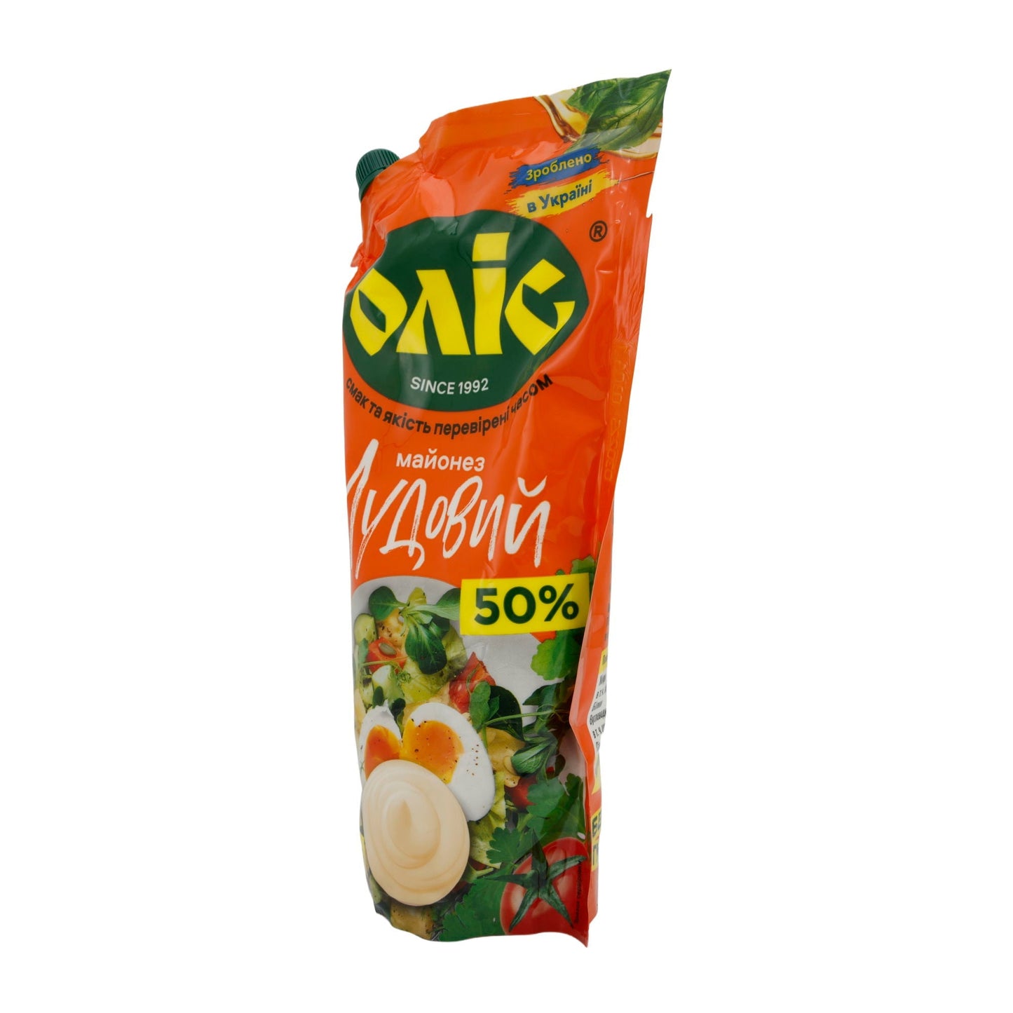 Mayonnaise Olic "Chudoviy" | 50 % Fett | Perfekter Geschmack für Salate und Speisen | 560 g | OLIS