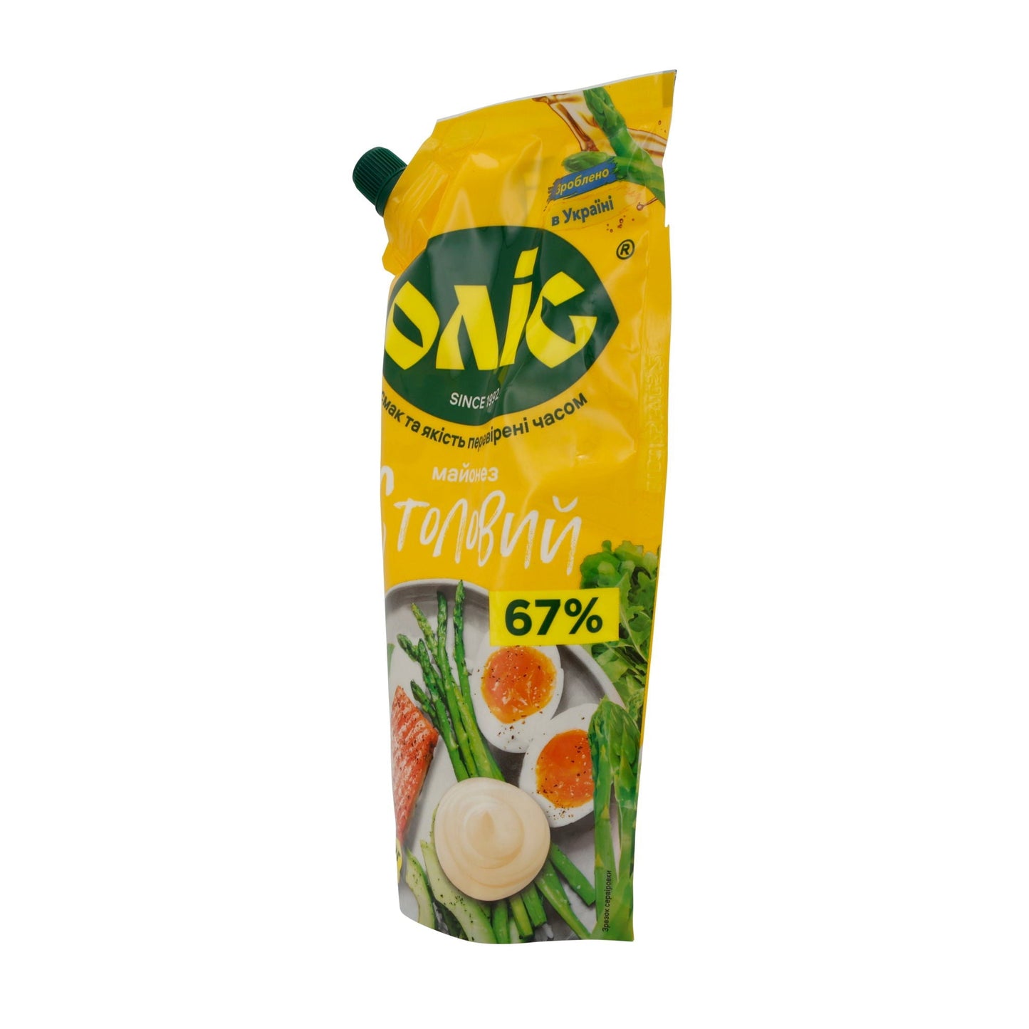 Mayonnaise OLIS | Tischqualität 67 % | Cremige Textur und voller Geschmack | 560 g Beutel OLIS