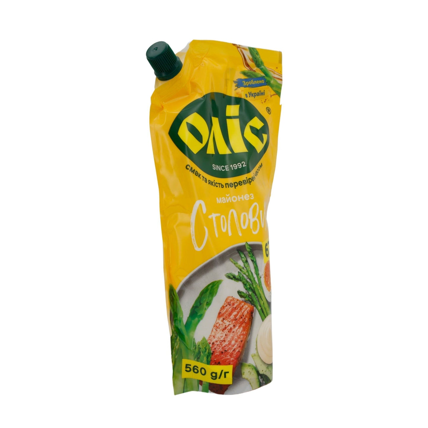 Mayonnaise OLIS | Tischqualität 67 % | Cremige Textur und voller Geschmack | 560 g Beutel OLIS