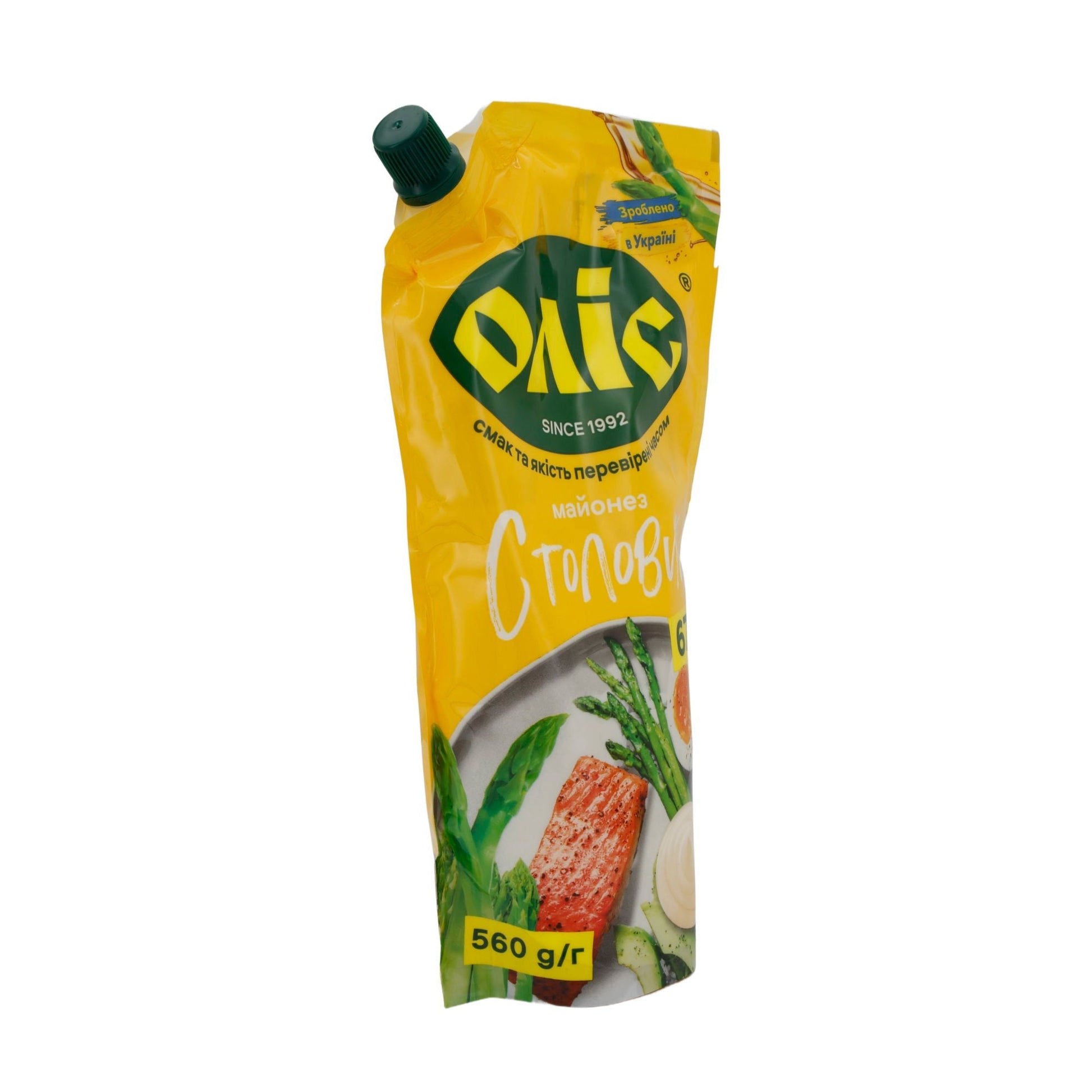 Mayonnaise OLIS | Tischqualität 67 % | Cremige Textur und voller Geschmack | 560 g Beutel OLIS