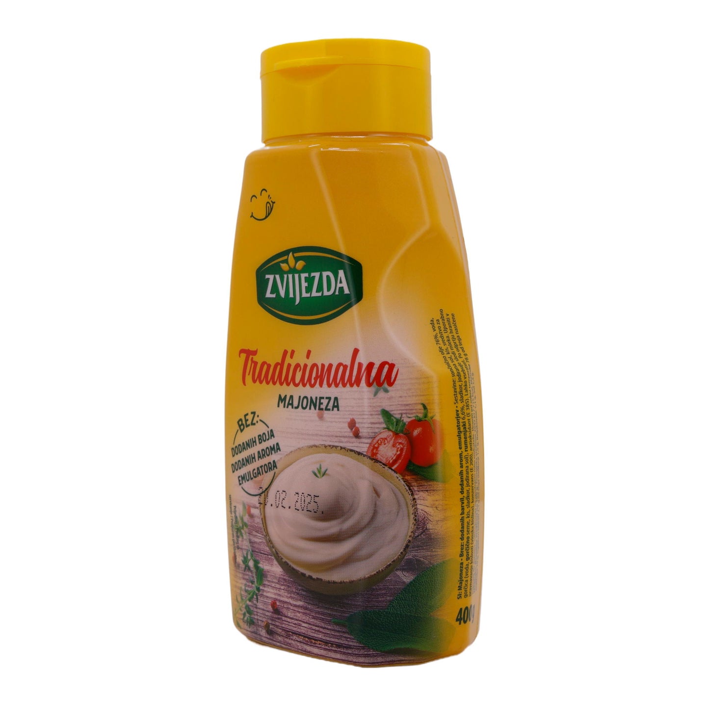 Mayonnaise Zvijezda | Traditionnelle | 76 % de matière grasse, crémeuse sans additifs | 400g